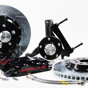 Brake System 14 Inch Front Extreme+ Black 94-96 GM B Body Modified Stock Spindles BAER Brakes