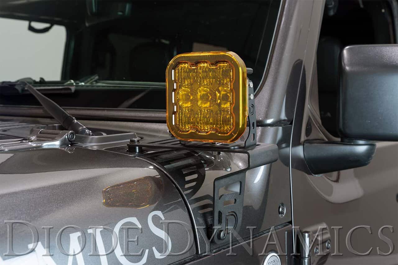 SS5 LED Pod Cover, Yellow Set of 2